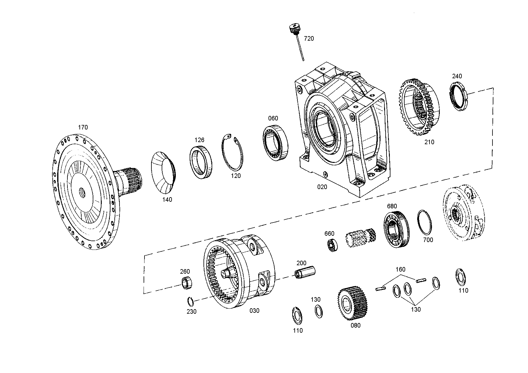 drawing for LIEBHERR GMBH 050046005 - JOINT BEARING (figure 1)