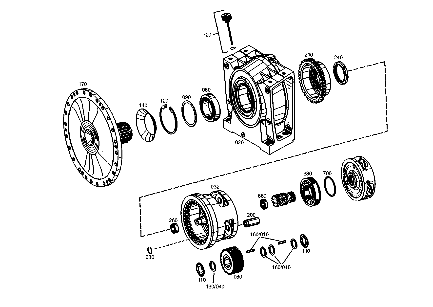 drawing for LIEBHERR GMBH 050046005 - JOINT BEARING (figure 4)