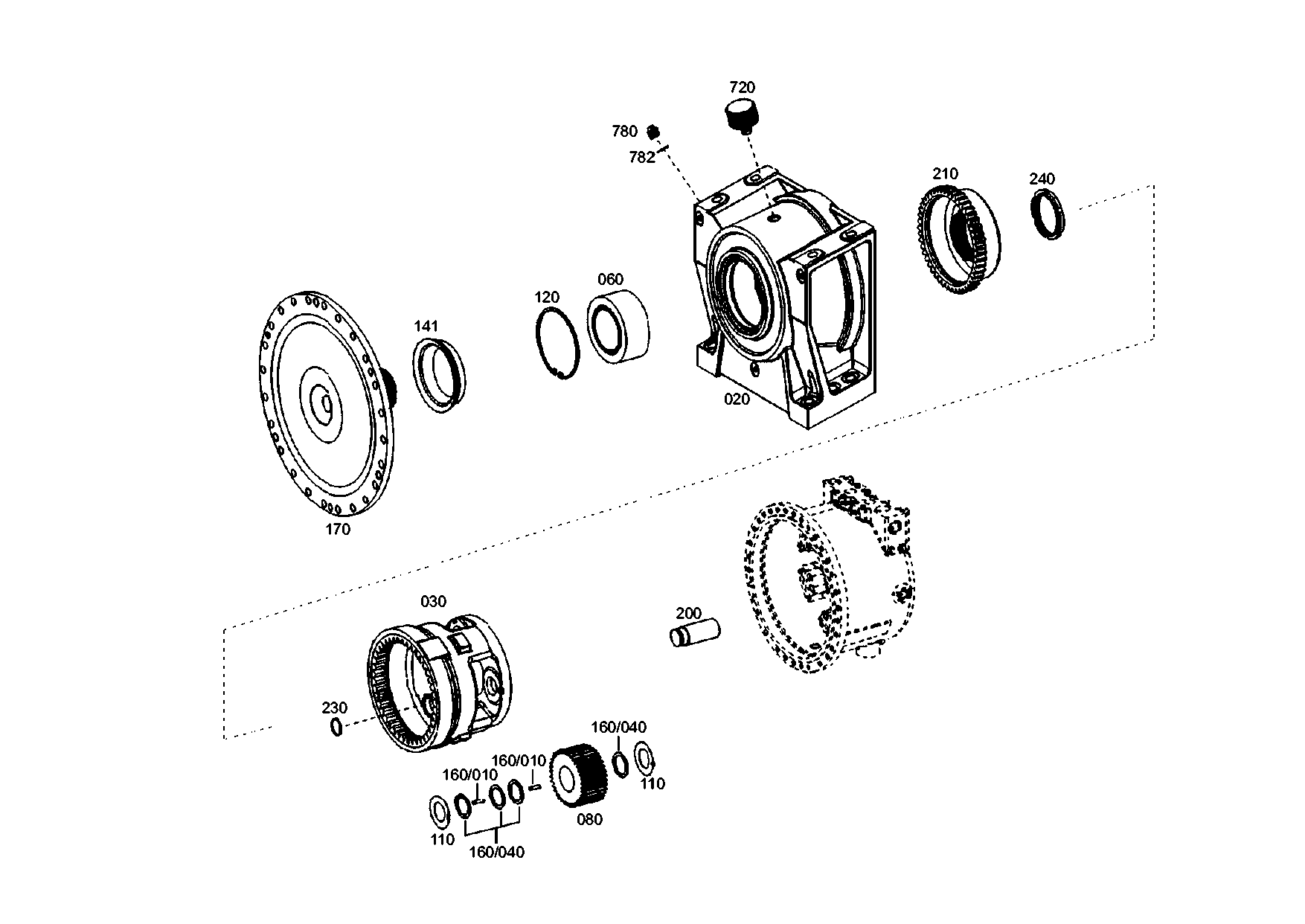 drawing for STETTER 98366453 - BEARING FLANGE (figure 1)