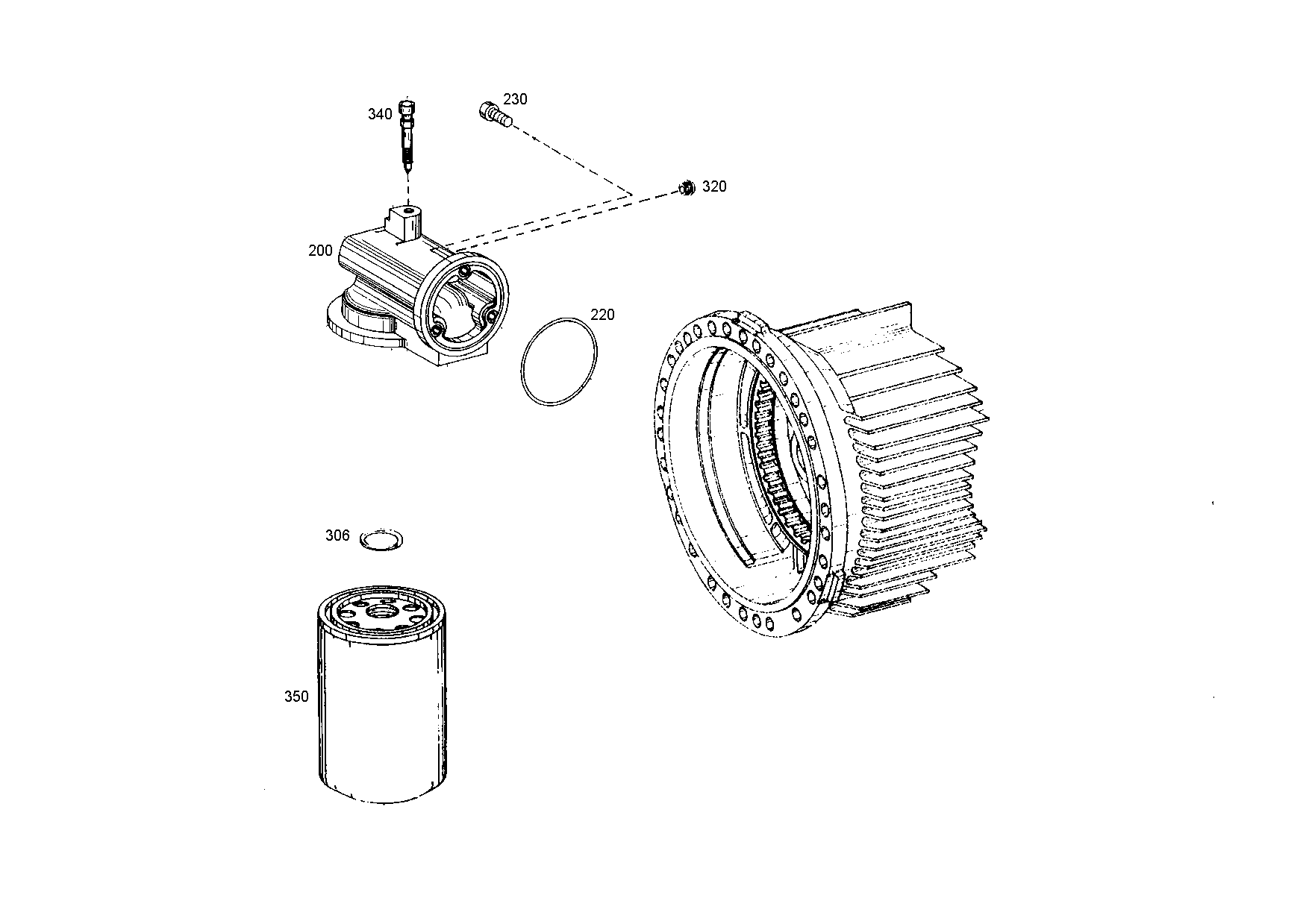 drawing for DAF 607547 - O-RING (figure 1)