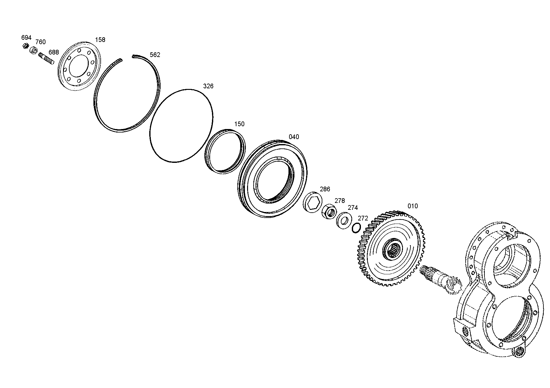 drawing for AGCO F743300020060 - O-RING (figure 4)