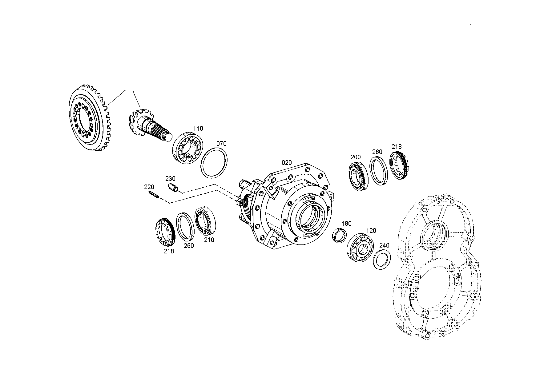 drawing for AGCO 020639R1 - RING (figure 1)