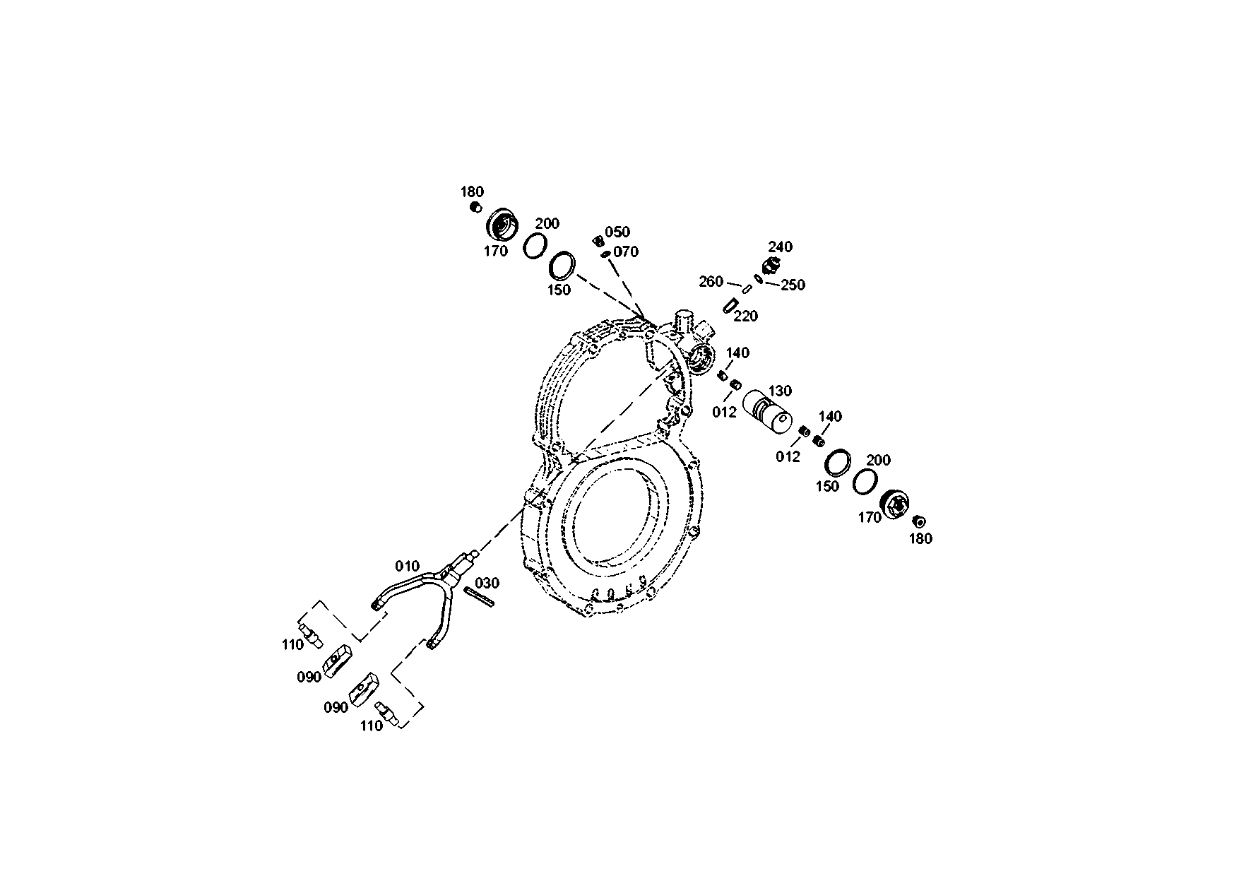 drawing for ZF Countries 002906405 - SLIDING PAD (figure 1)