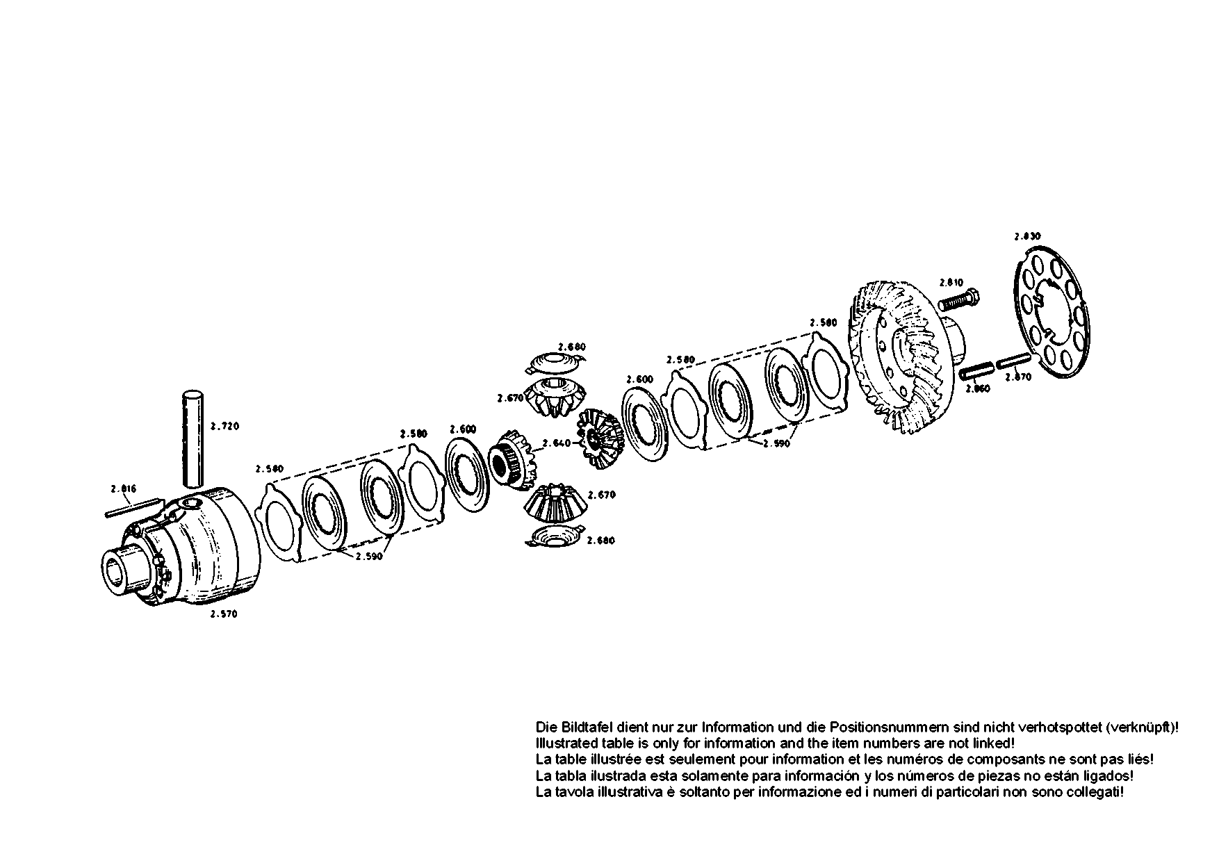 drawing for AGCO F198.300.020.120 - DIFFERENTIAL BEVEL GEAR (figure 1)