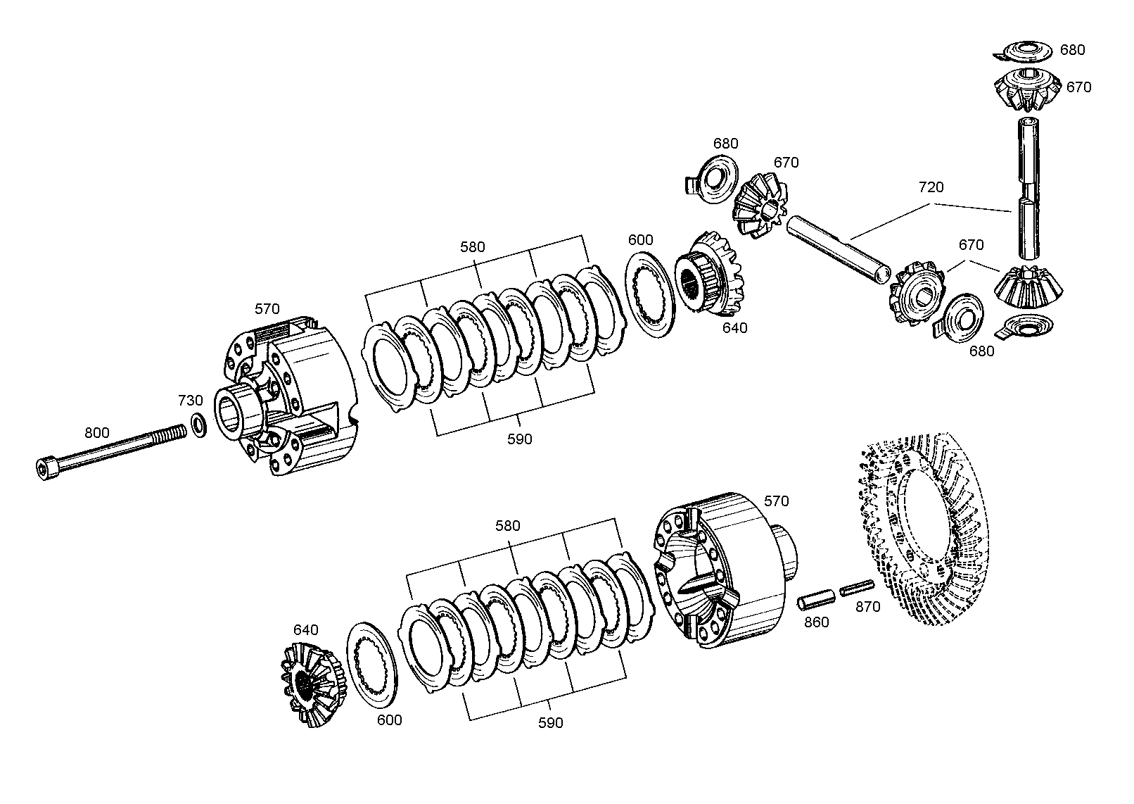 drawing for JOHN DEERE 04415083 - DIFFERENTIAL BEVEL GEAR (figure 3)