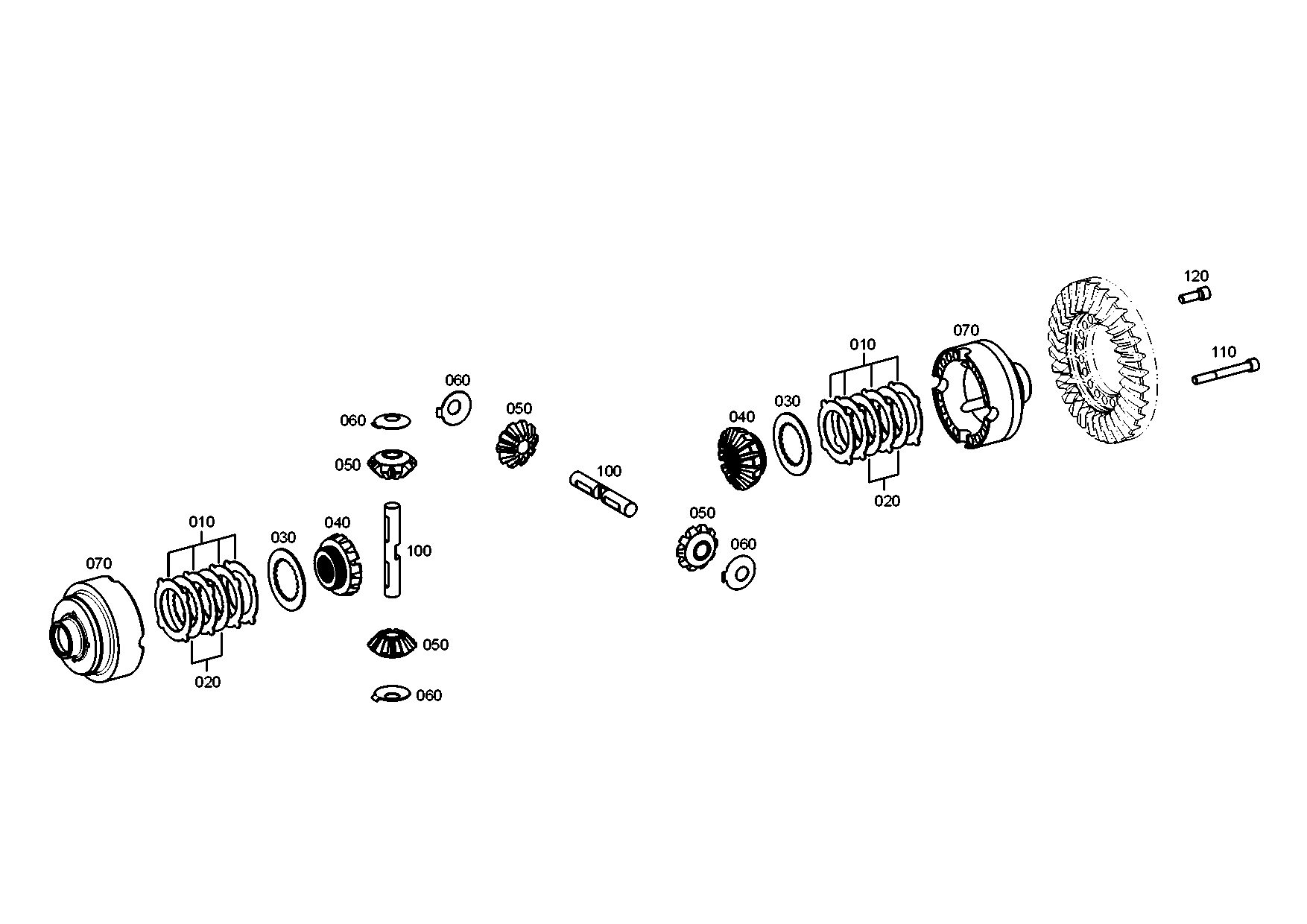 drawing for CATERPILLAR INC. 482-6757 - DIFFERENTIAL AXLE (figure 3)