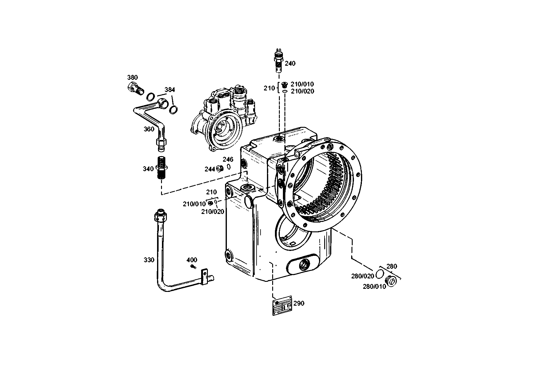 drawing for JOHN DEERE AT321993 - INDUCTIVE TRANSMITTER (figure 1)