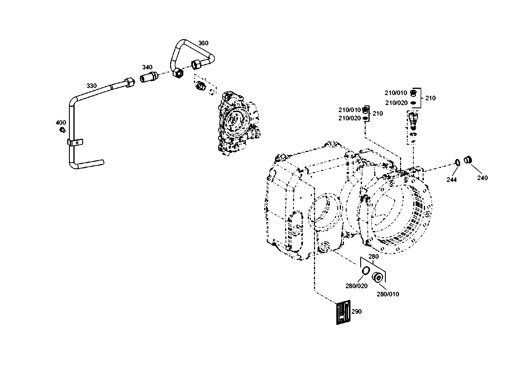 drawing for Hyundai Construction Equipment 4143201012 - TUBE (figure 1)