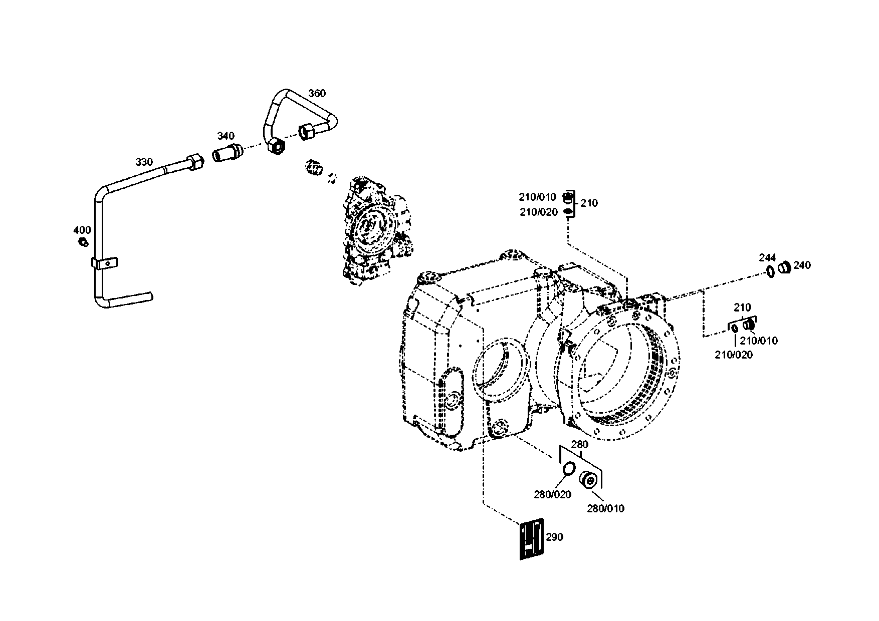drawing for Hyundai Construction Equipment 4143201012 - TUBE (figure 2)