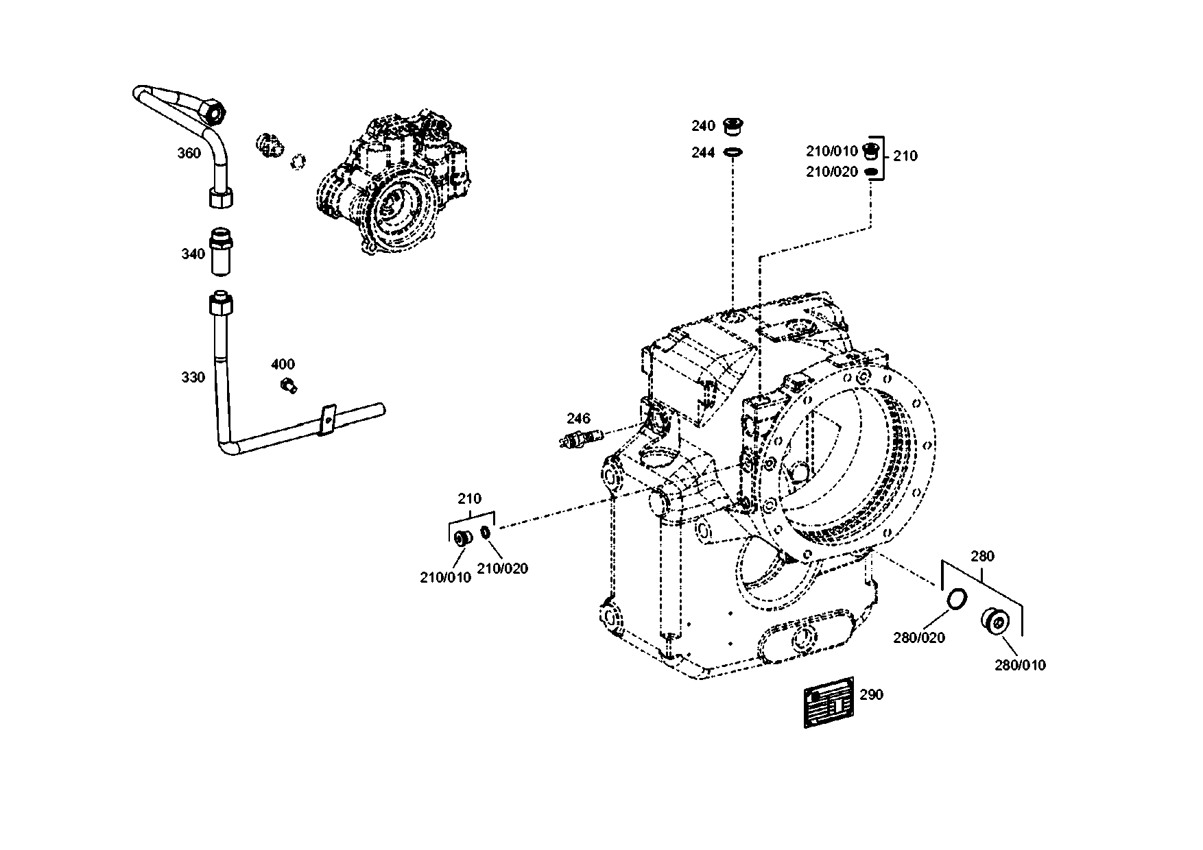 drawing for Hyundai Construction Equipment 4143201005 - SUCTION TUBE (figure 5)