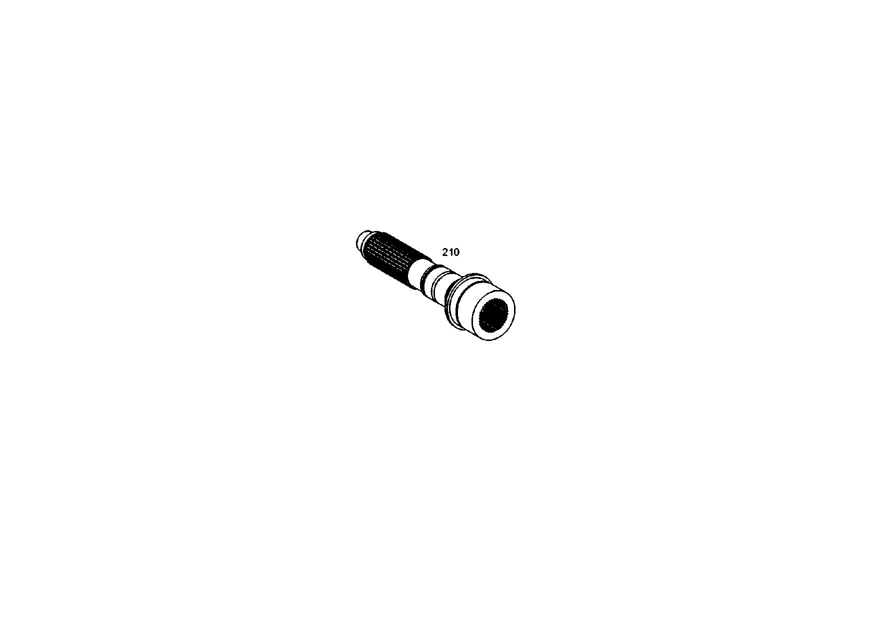 drawing for BUCHER FRANZ GMBH 5006752 - INPUT SHAFT (figure 1)