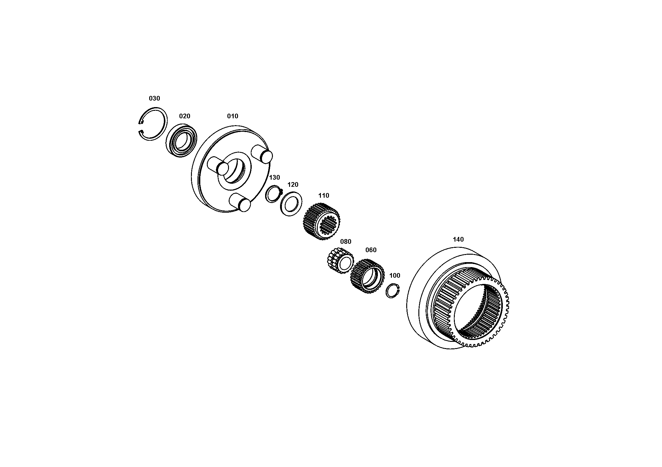 drawing for LIEBHERR GMBH 7015860 - WASHER (figure 1)