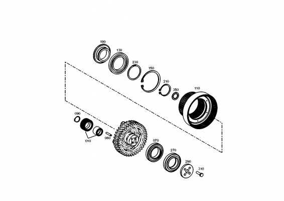 drawing for JOHN DEERE 0730501442 - RETAINING RING (figure 5)