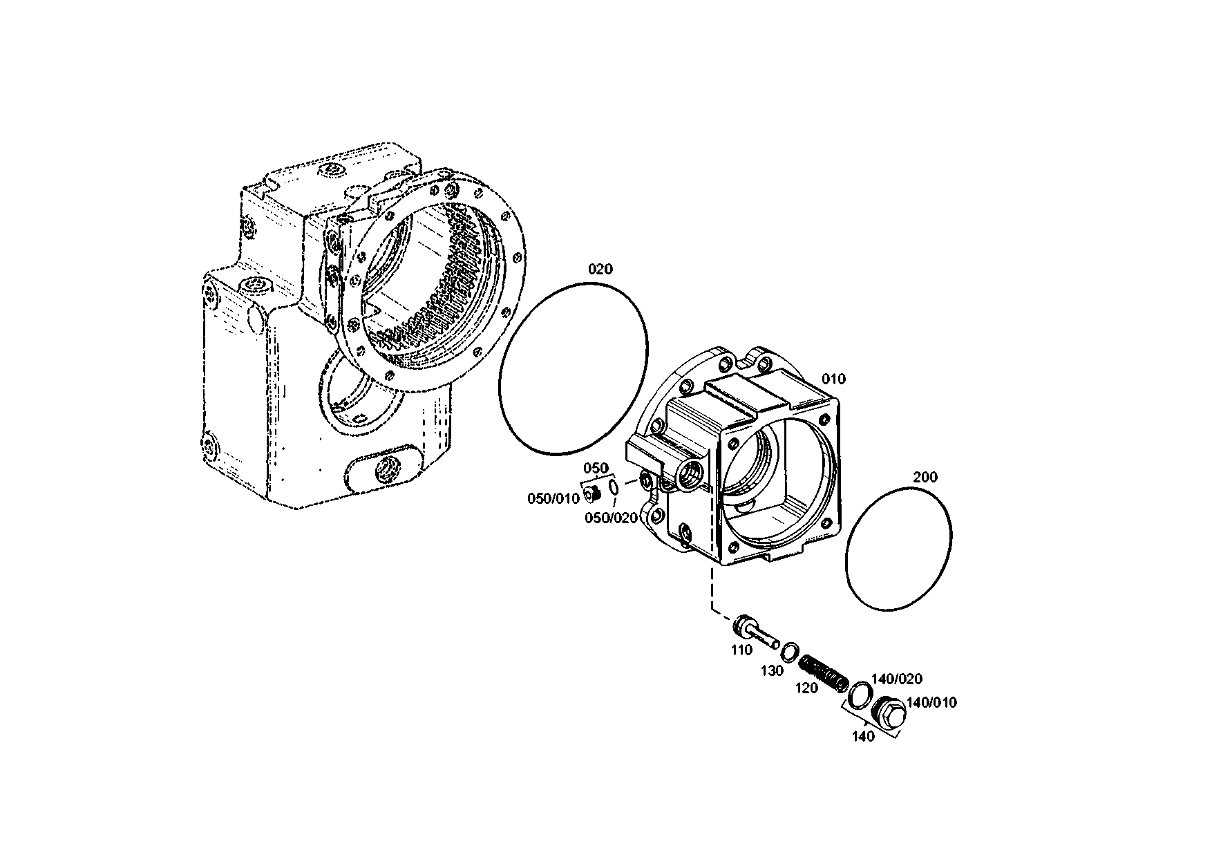 drawing for JOHN DEERE AT321962 - GASKET (figure 3)