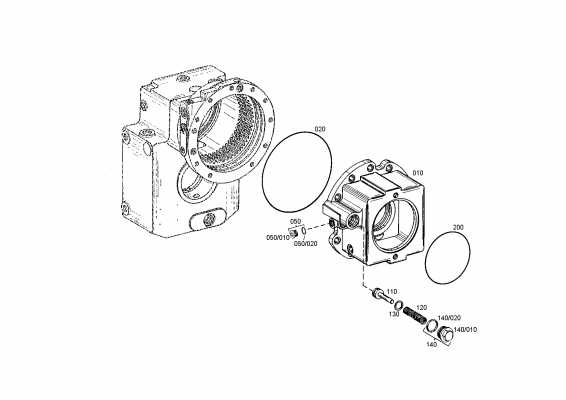 drawing for JOHN DEERE AT321962 - GASKET (figure 5)