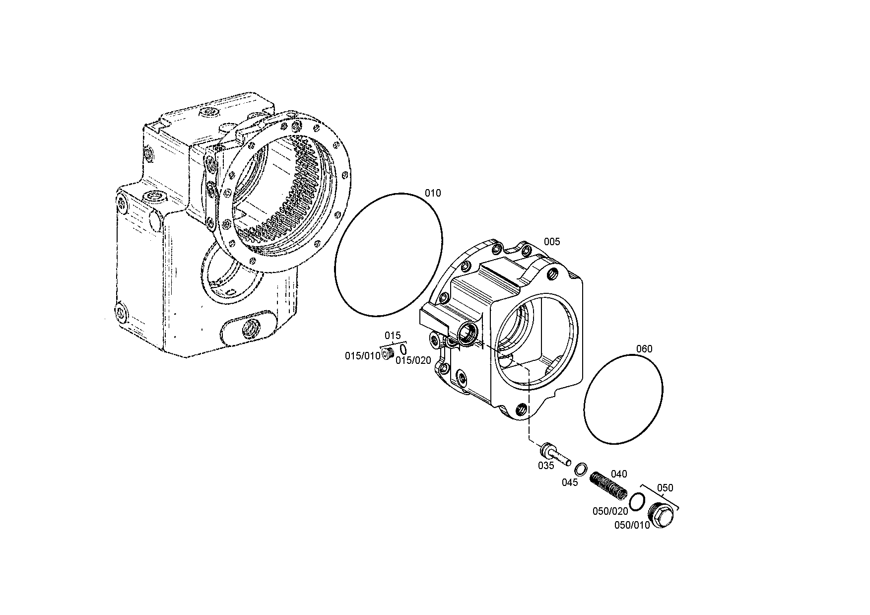 drawing for LIEBHERR GMBH 7615220 - O-RING (figure 5)