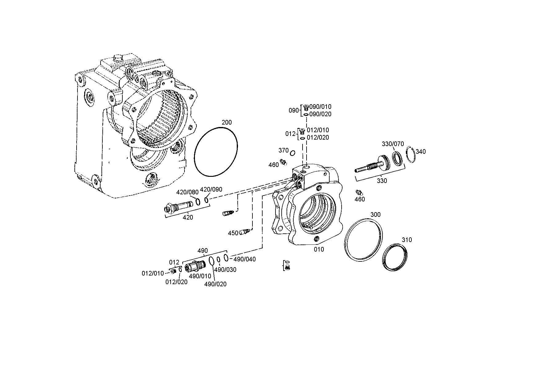 drawing for HYDREMA 7001138 - GASKET (figure 1)