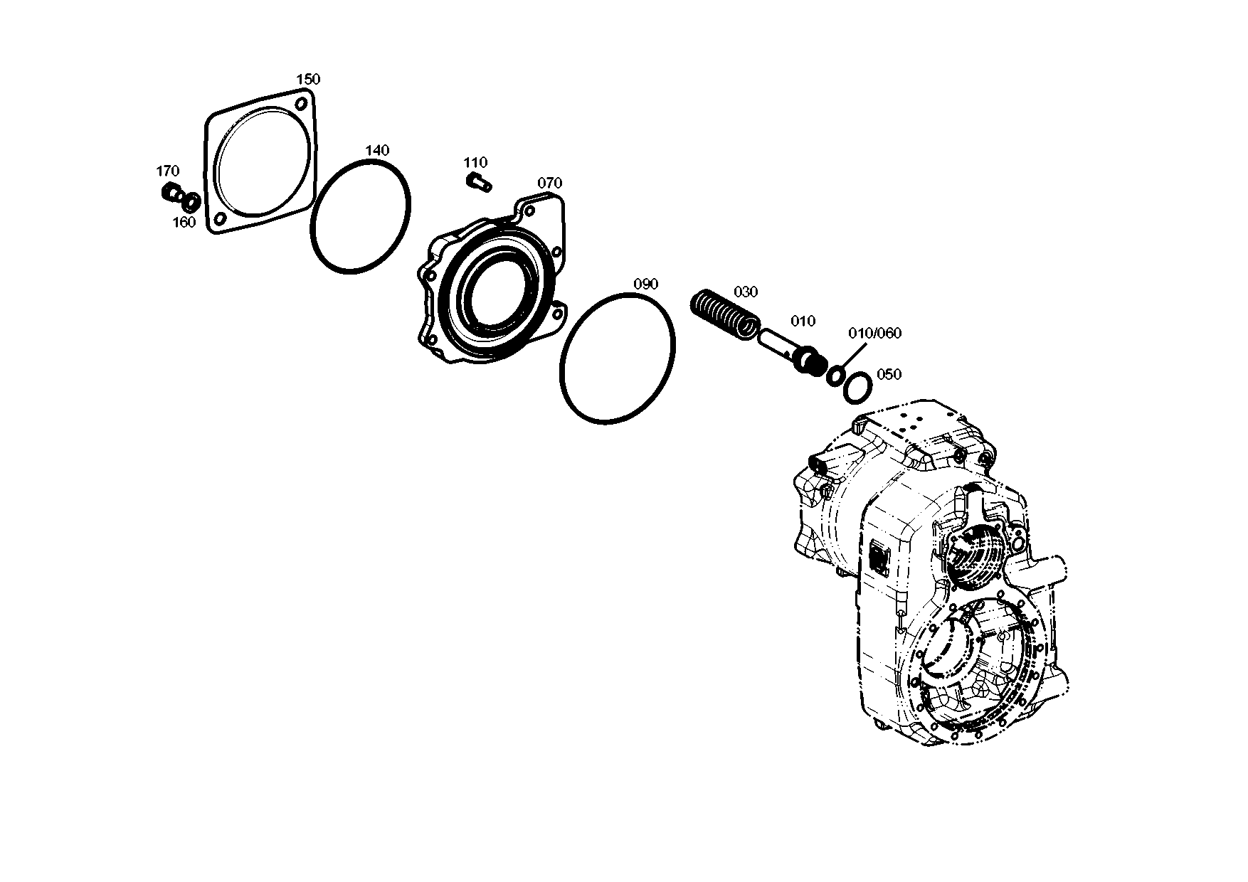 drawing for LIEBHERR GMBH 10219154 - O-RING (figure 4)