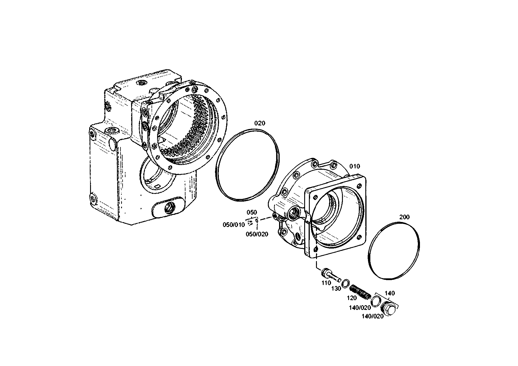 drawing for JOHN DEERE AT321956 - INPUT HOUSING (figure 2)