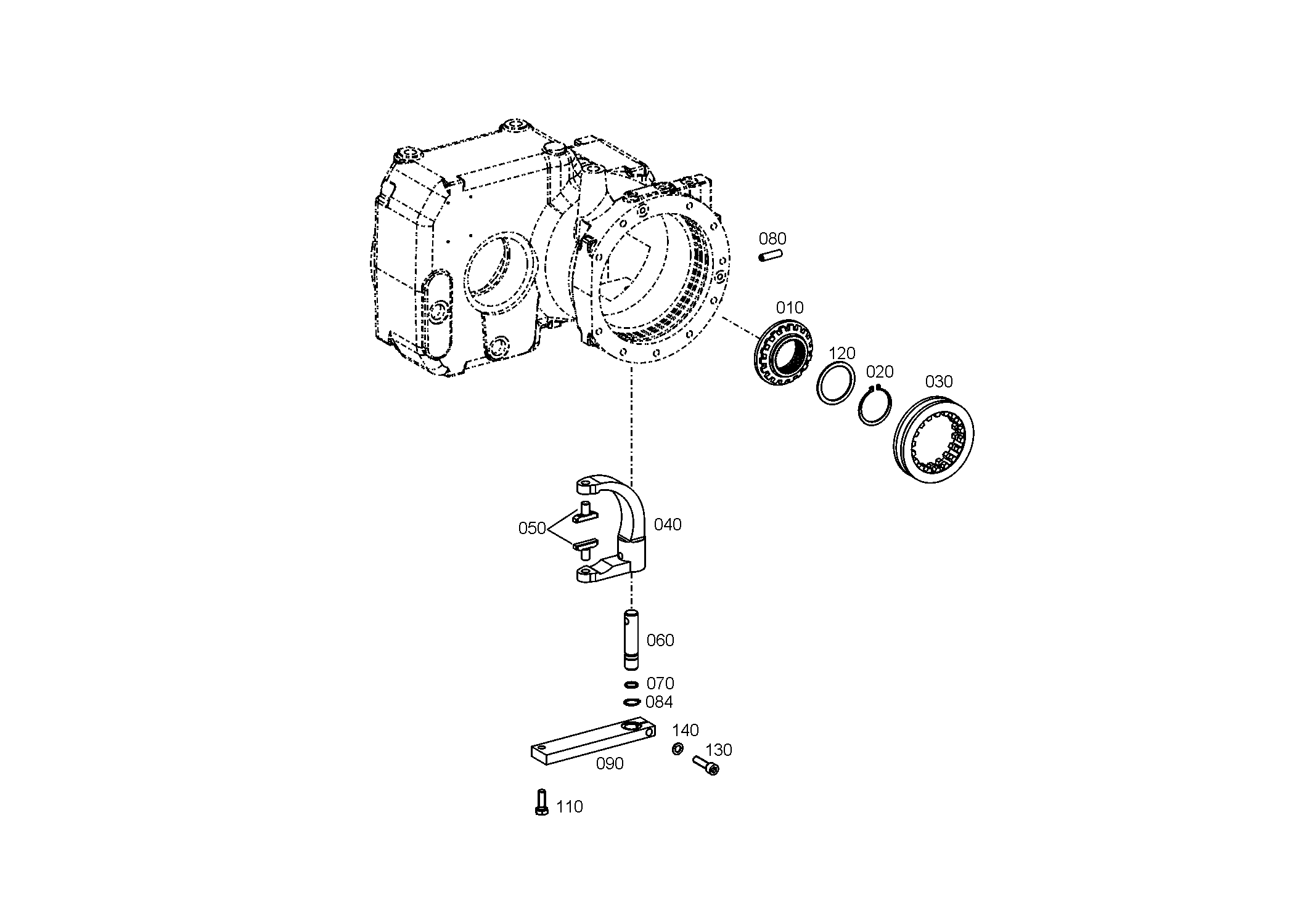 drawing for LIEBHERR GMBH 7015850 - LEVER (figure 2)