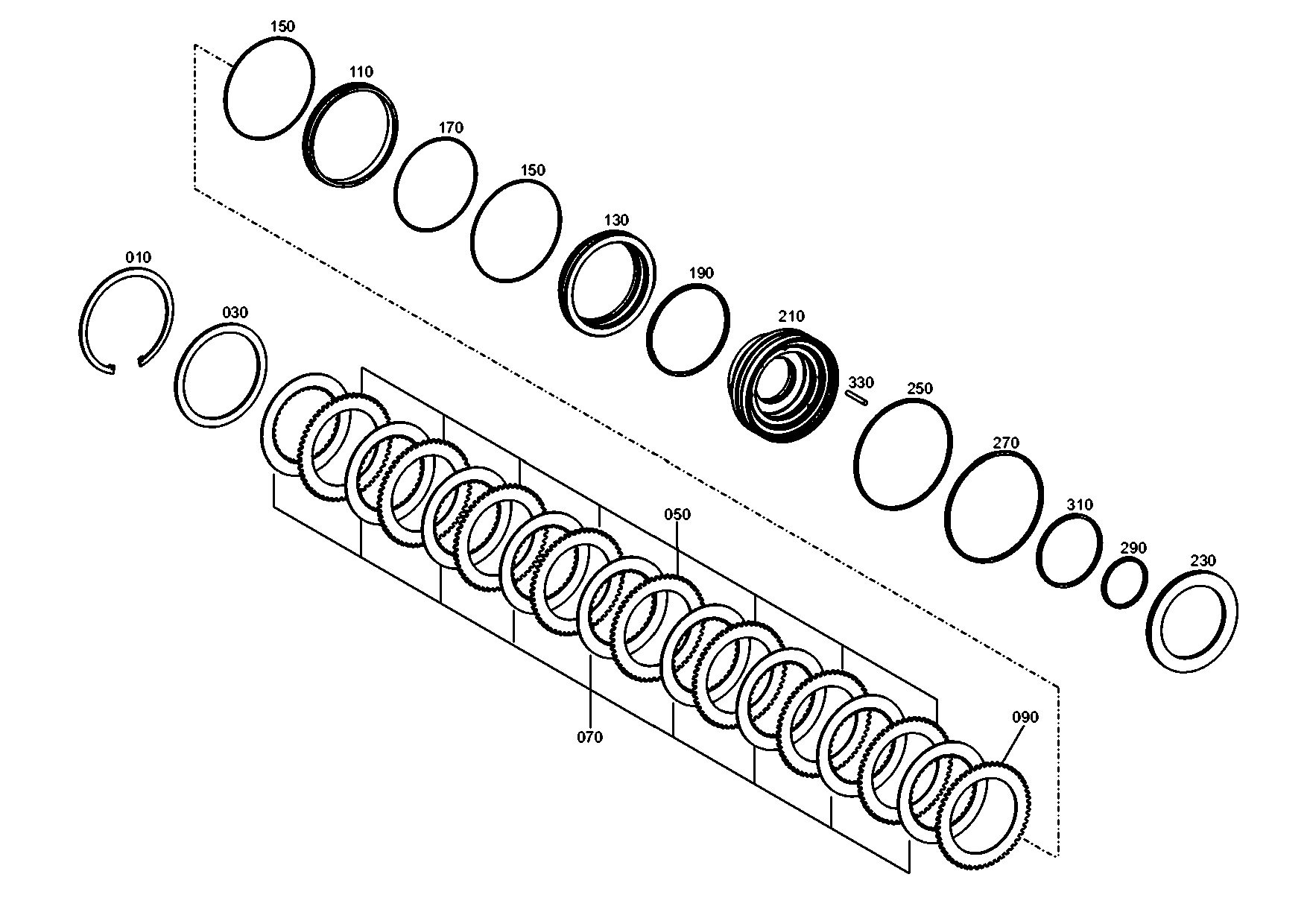 drawing for TEREX EQUIPMENT LIMITED 6073792 - GASKET (figure 1)