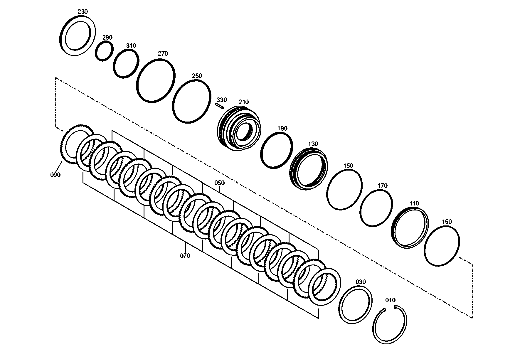 drawing for TEREX EQUIPMENT LIMITED 6073793 - GASKET (figure 2)