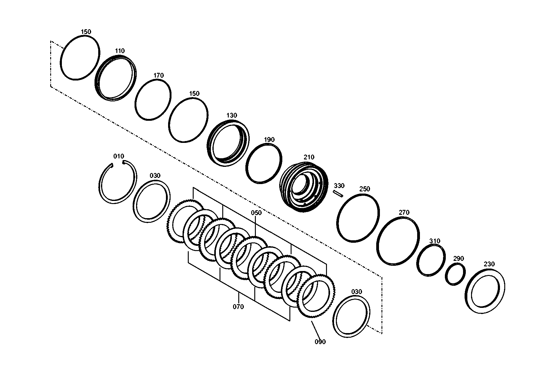 drawing for TEREX EQUIPMENT LIMITED 6073793 - GASKET (figure 3)