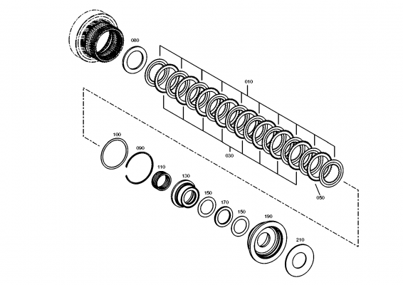 drawing for JOHN DEERE 0635302089 - AX.ROLLER CAGE (figure 1)