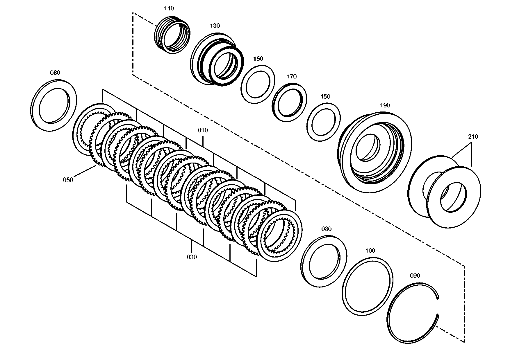 drawing for TEREX EQUIPMENT LIMITED 6073836 - LIN.CLUTCH DISC (figure 3)