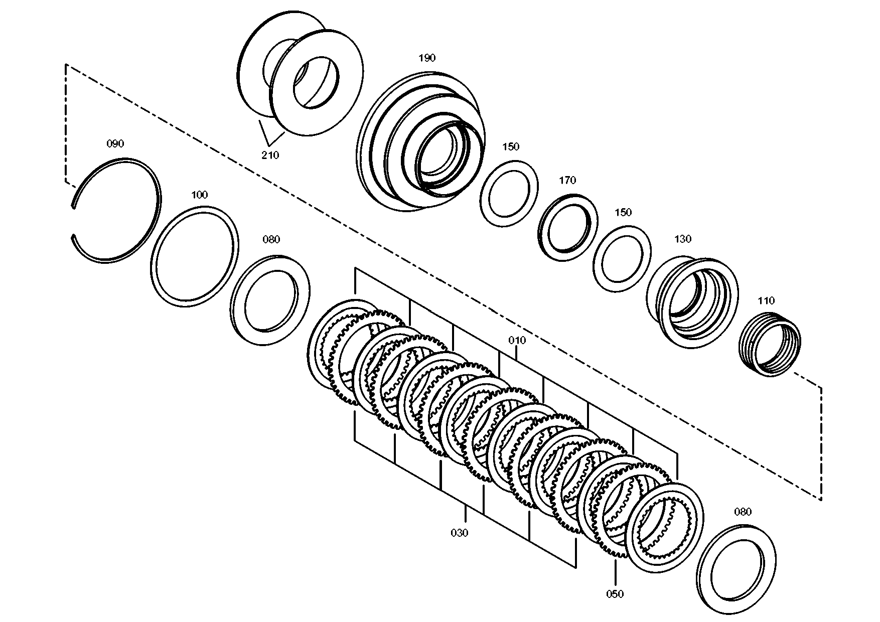 drawing for TEREX EQUIPMENT LIMITED 5904662555 - LIN.CLUTCH DISC (figure 4)