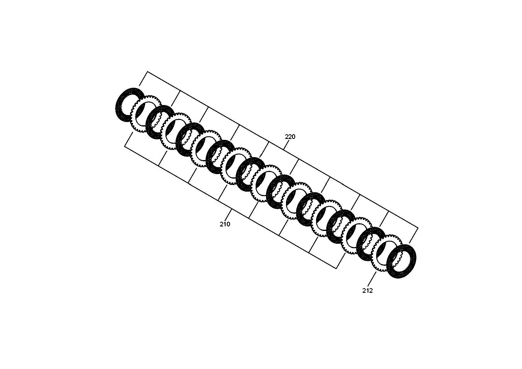 drawing for FUCHS-BAGGER GMBH + CO.KG 5904658726 - O.CLUTCH DISC (figure 1)