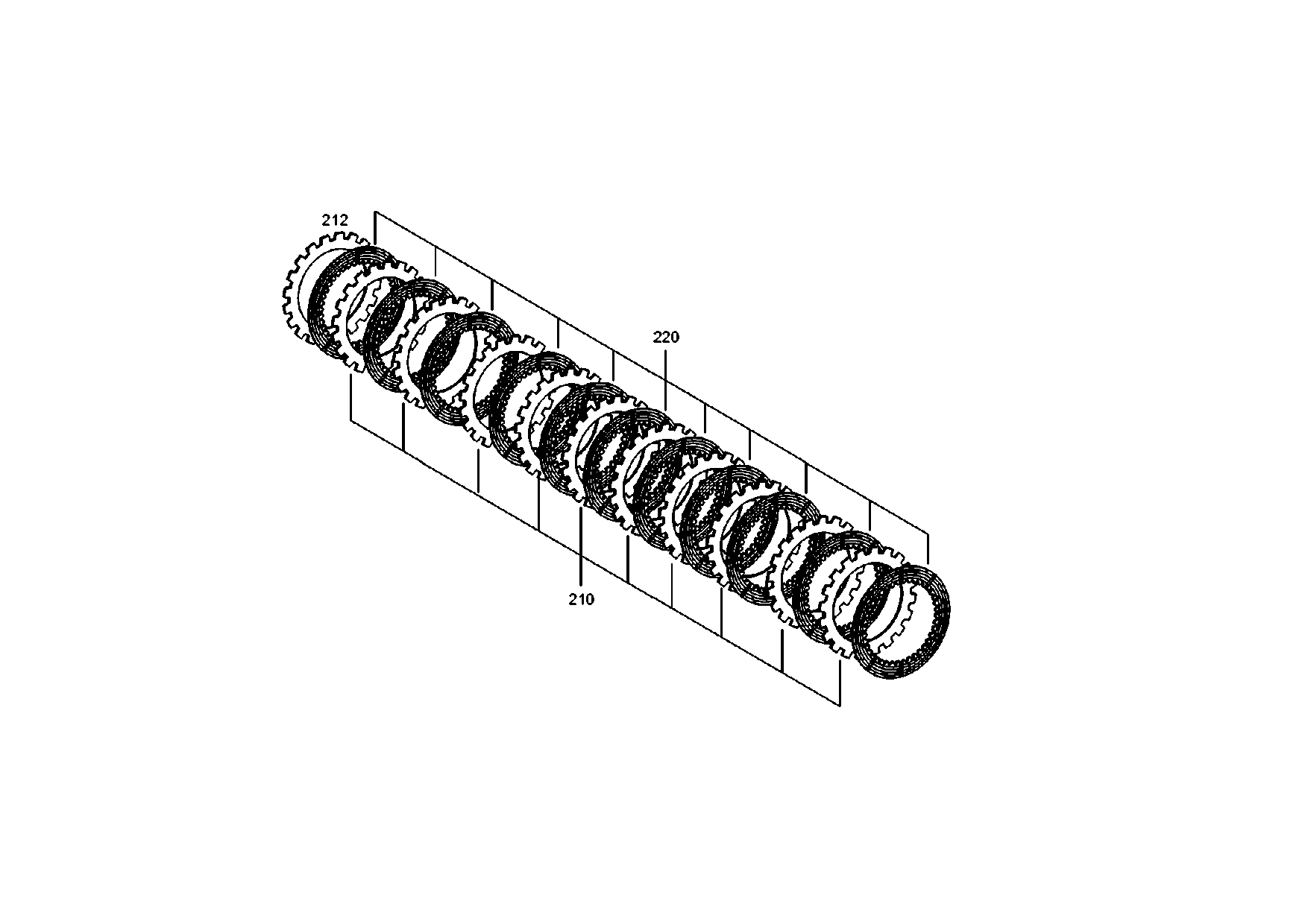 drawing for SENNEBOGEN HYDRAULIKBAGGER GMBH 006168 - O.CLUTCH DISC (figure 3)