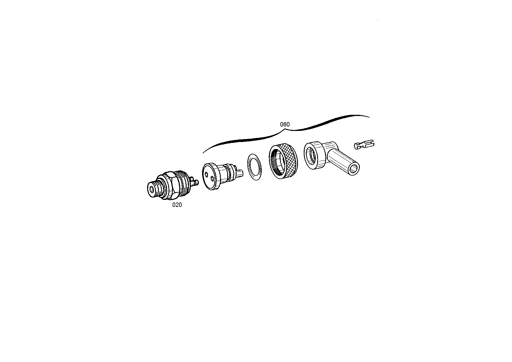 drawing for JCB 701/80335 - PRESSURE SWITCH (figure 2)