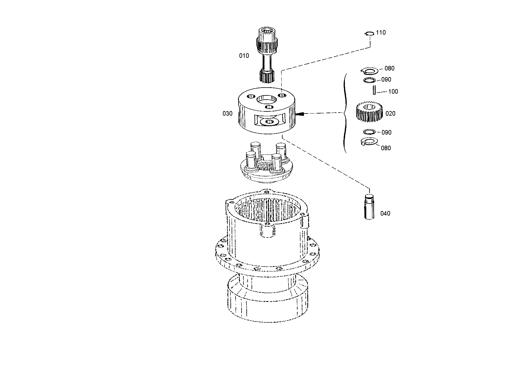 drawing for TEREX EQUIPMENT LIMITED 5904658736 - PLANET SHAFT (figure 4)