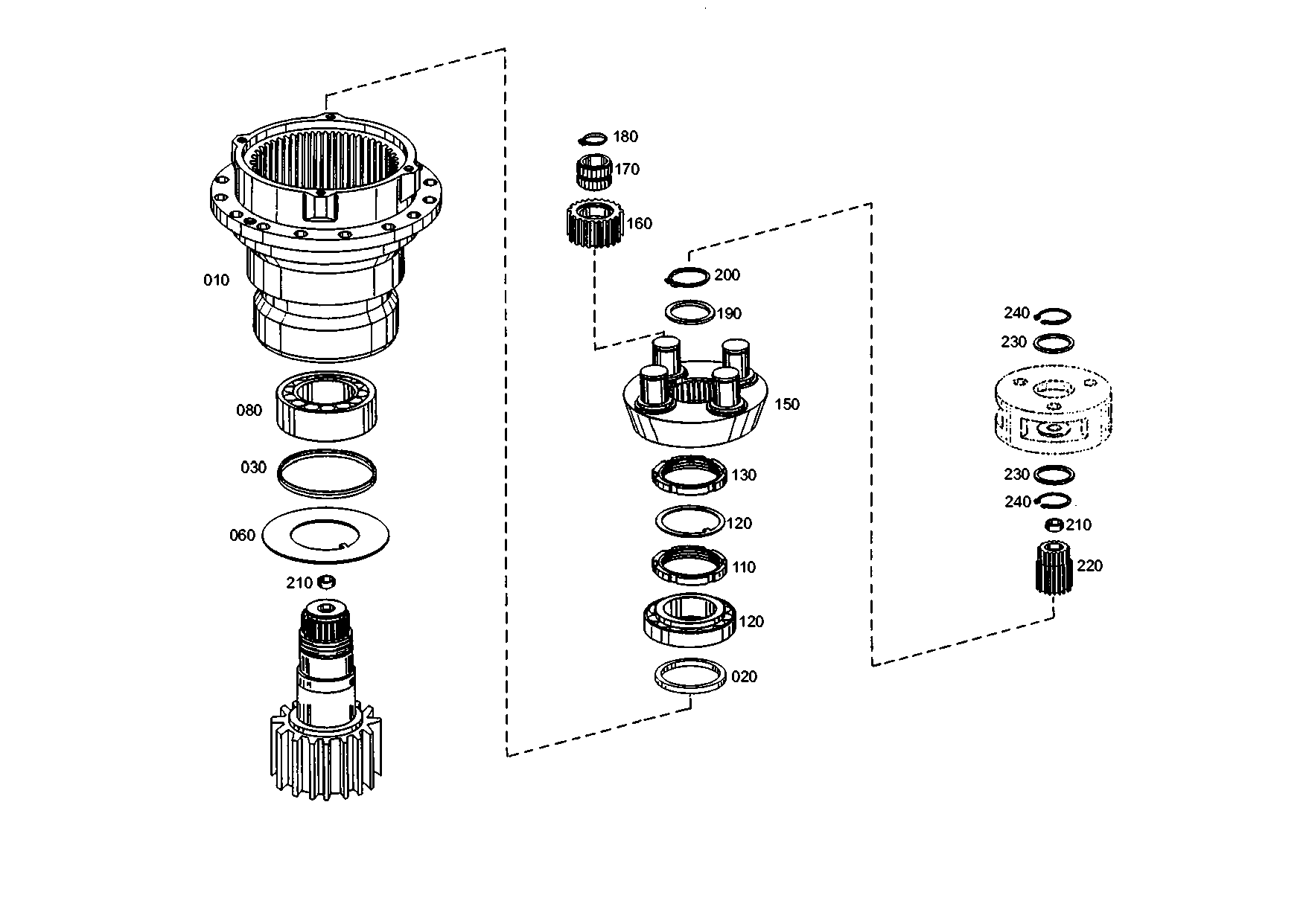 drawing for TEREX EQUIPMENT LIMITED 5904658892 - SLOTTED NUT (figure 1)