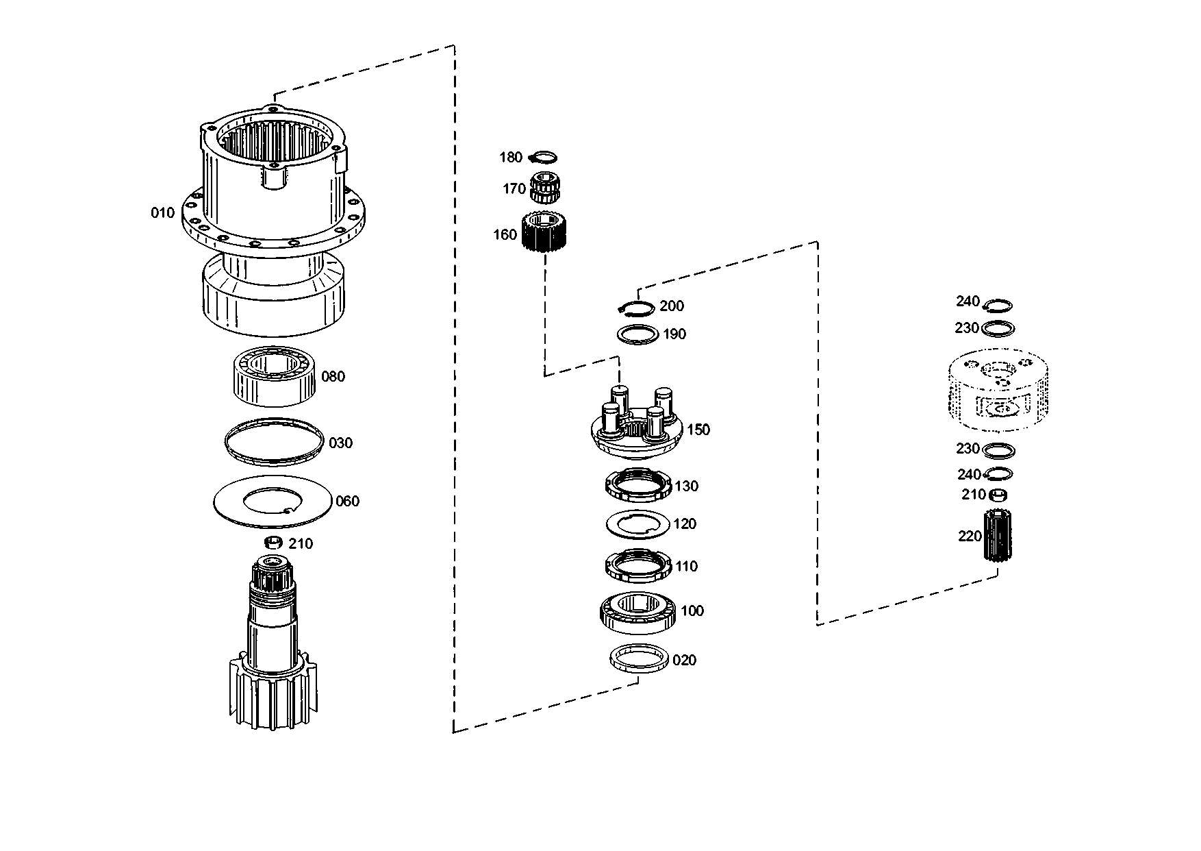 drawing for KRAMER WERKE GMBH 7428675023 - SLOTTED NUT (figure 1)