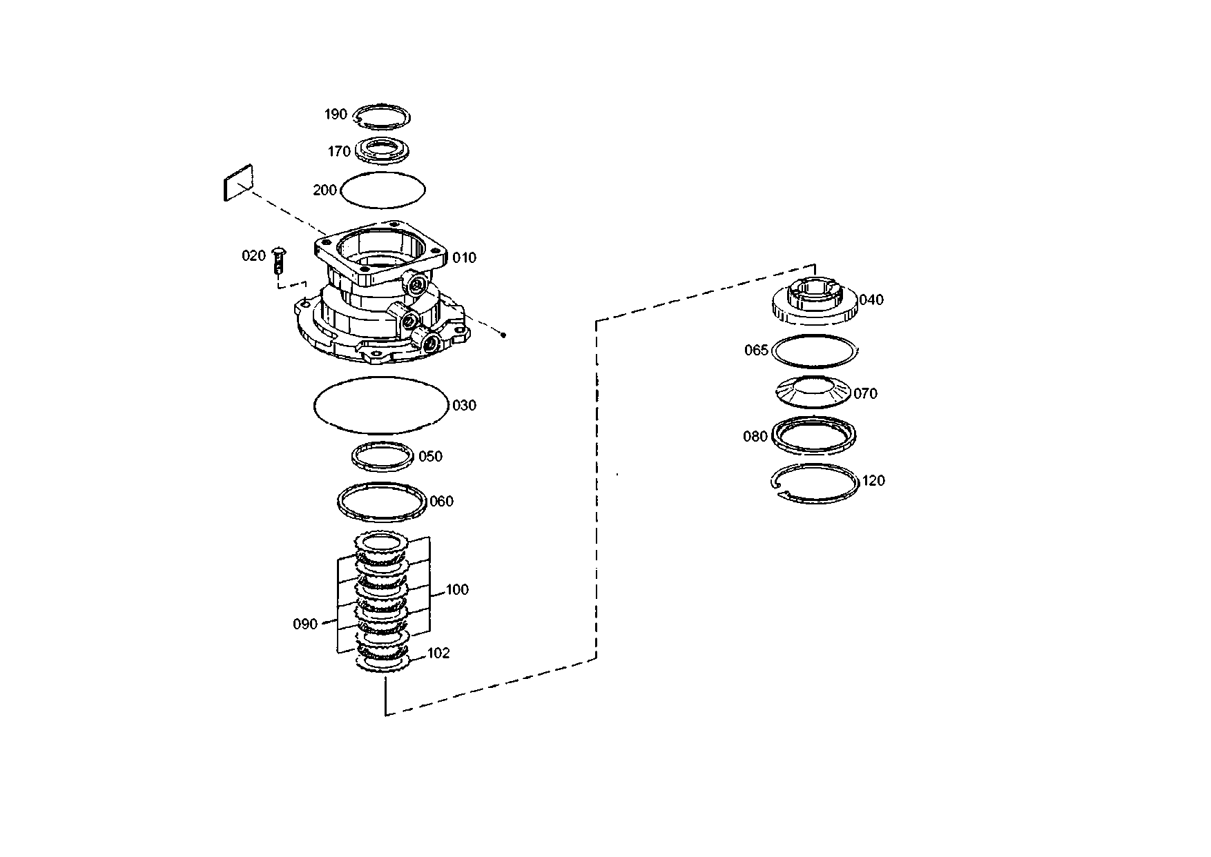 drawing for FUCHS-BAGGER GMBH + CO.KG 5904658727 - O.CLUTCH DISC (figure 5)