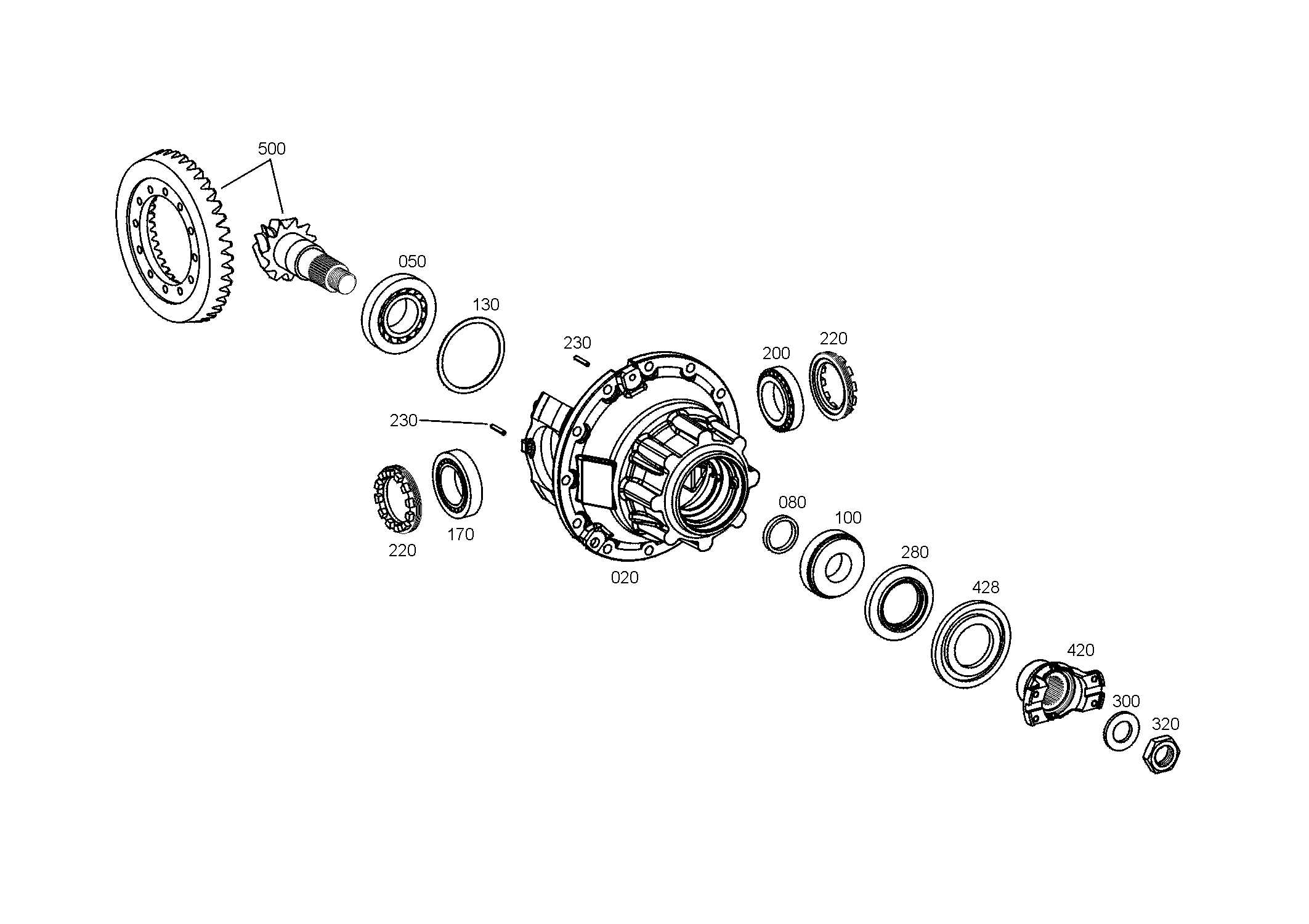 drawing for JOHN DEERE ZF160203 - SPACER WASHER (figure 1)