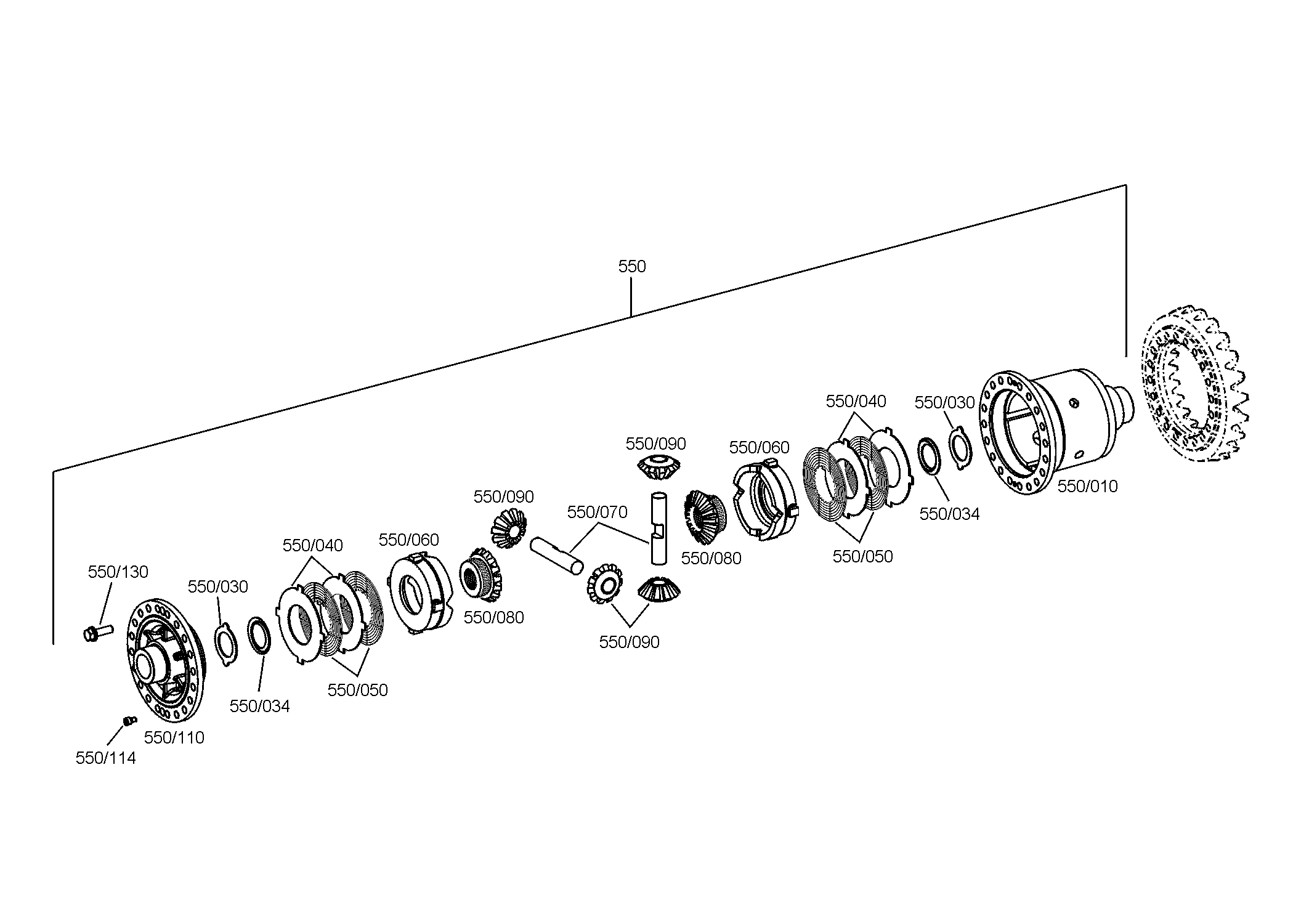 drawing for JOHN DEERE PG200054 - V-RING (figure 2)