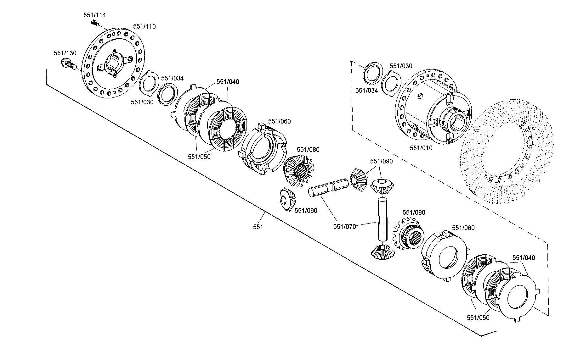 drawing for DOOSAN 504619E - AXLE INSERT (figure 2)