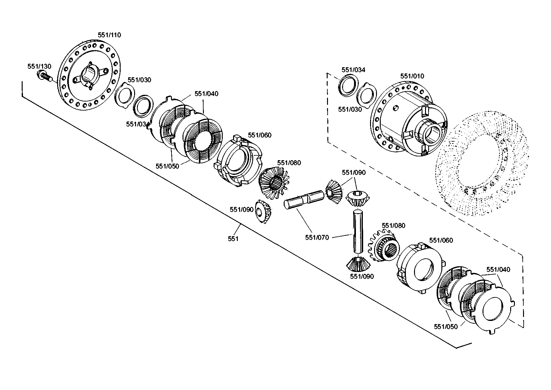 drawing for DOOSAN 252802 - AXLE INSERT (figure 2)