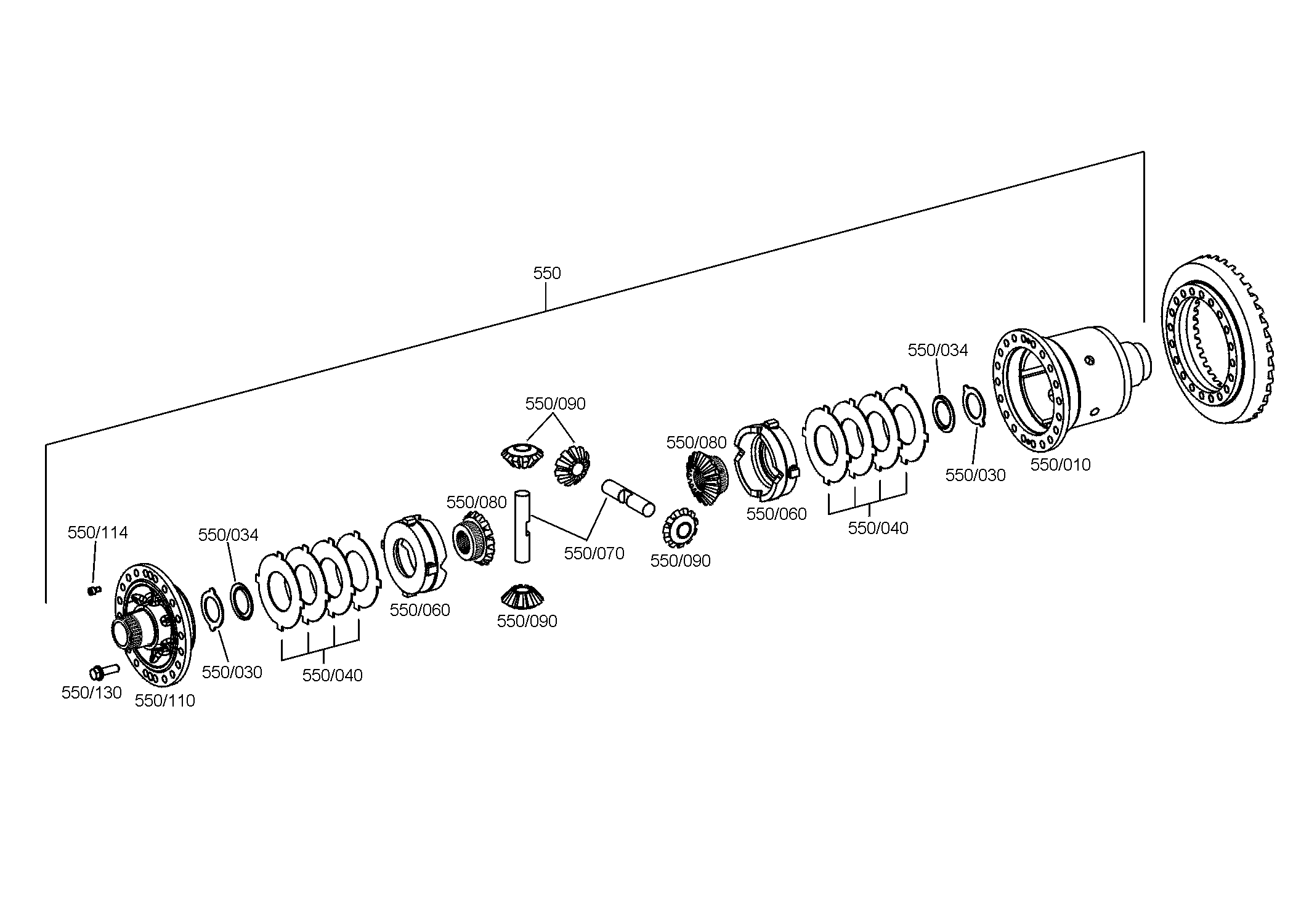 drawing for JOHN DEERE F437210 - BEVEL GEAR SET (figure 2)