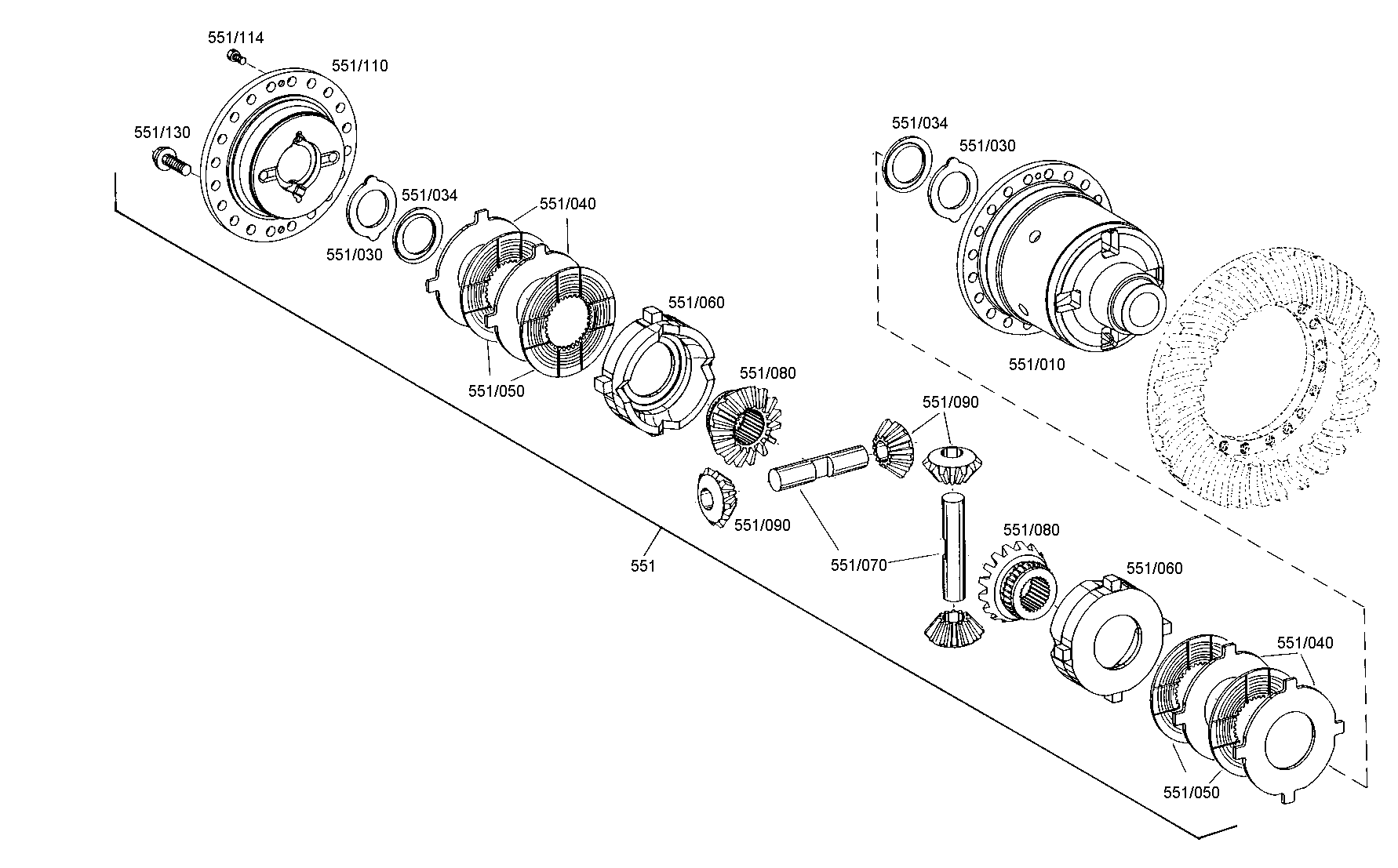 drawing for IVECO 98133546AS - FLANGE SHAFT (figure 2)