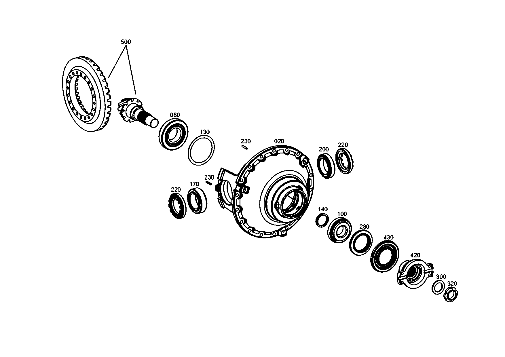 drawing for JOHN DEERE TTZF200496 - PRESSURE RING (figure 2)