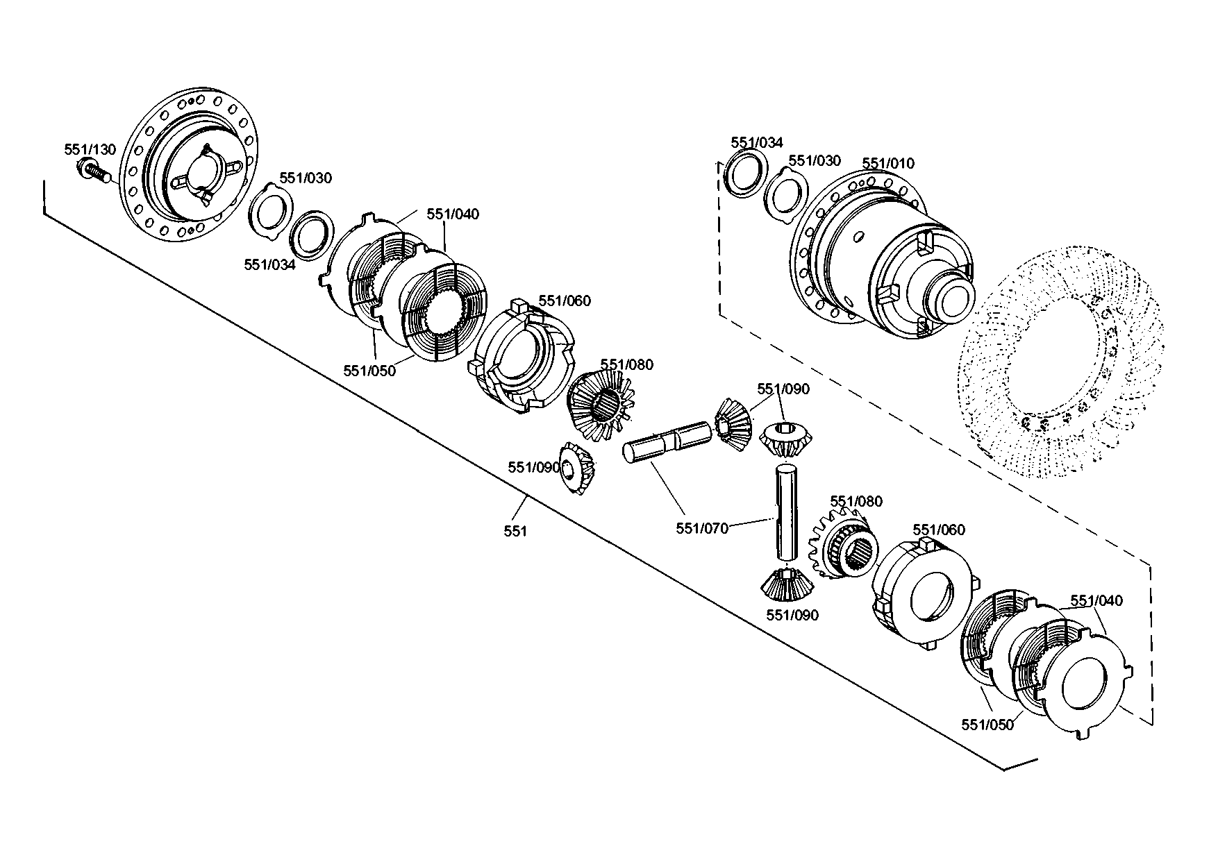 drawing for IVECO 98133546AS - FLANGE SHAFT (figure 4)