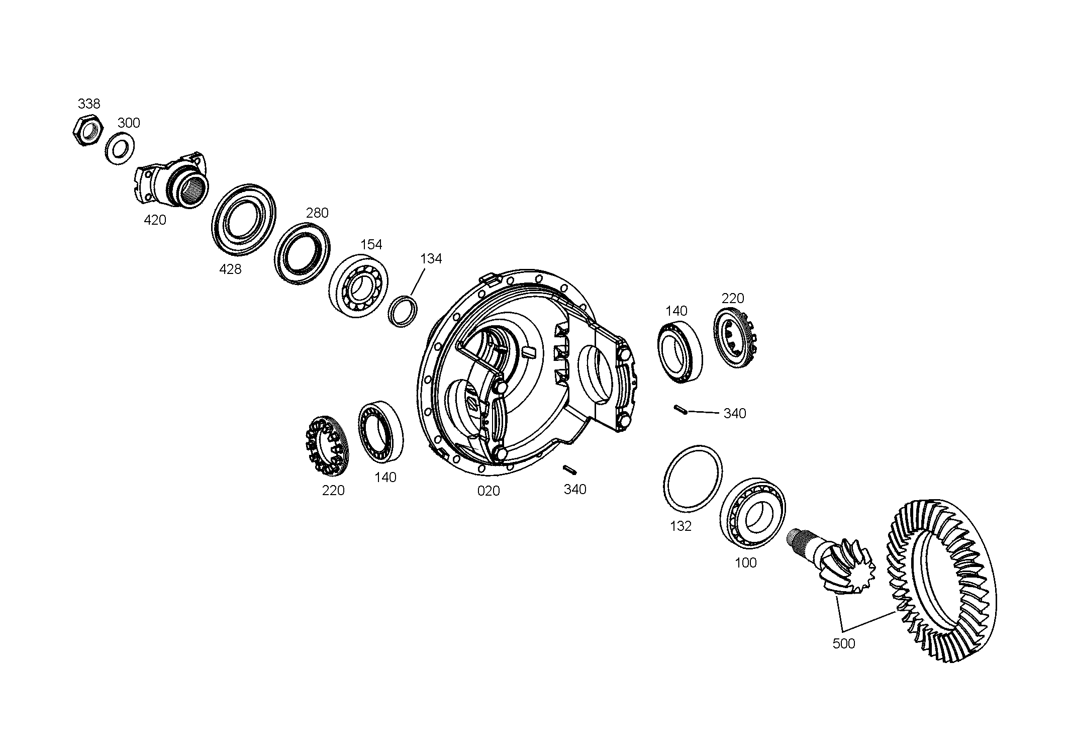 drawing for DOOSAN 4481 313 005 - HOUSING COVER (figure 5)