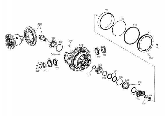 drawing for AGCO F824.100.360.320 - SNAP RING (figure 2)