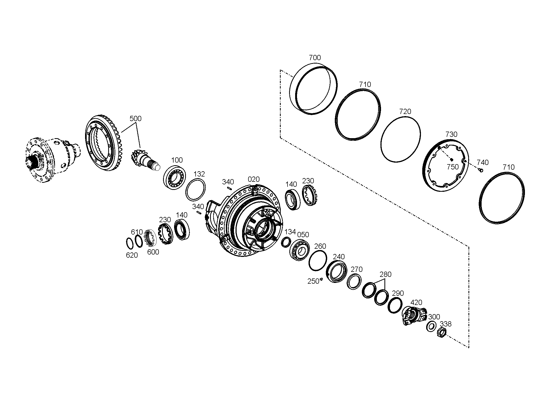 drawing for JOHN DEERE PG200055 - SCRAPER RING (figure 3)