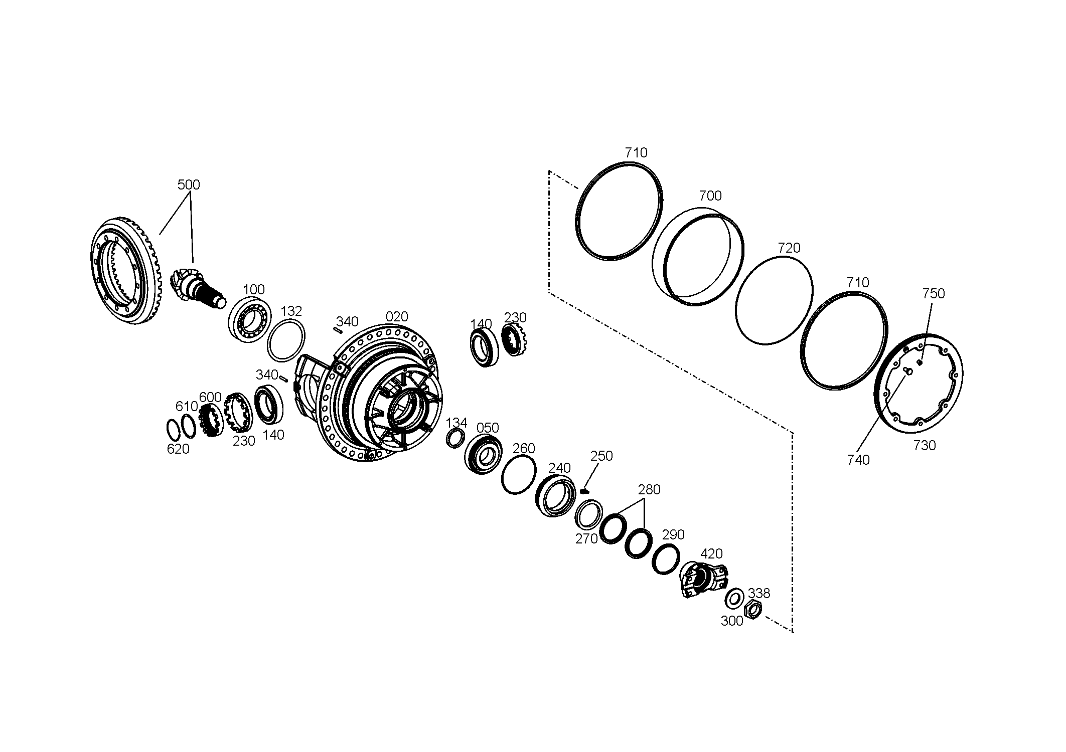 drawing for JOHN DEERE F437222 - BUSH (figure 5)