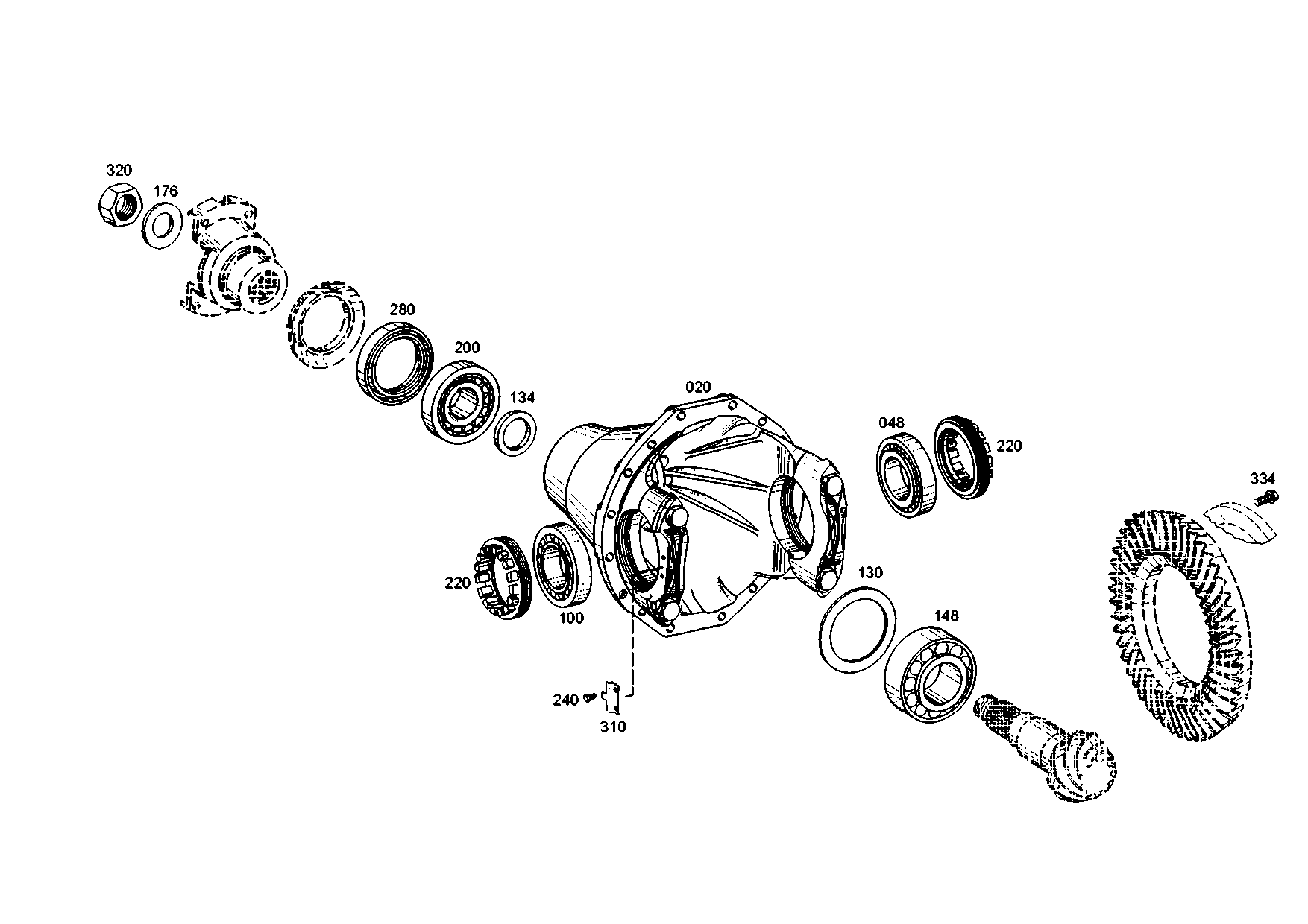 drawing for DOOSAN 152954 - TAPER ROLLER BEARING (figure 2)